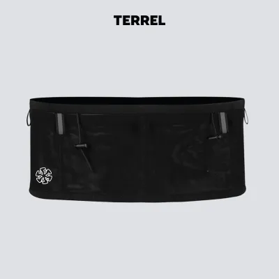 Terrel Sportswear Running Belt Running Multifunction 3 Pocket MoR Black