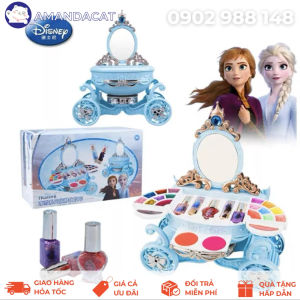 Bộ đồ chơi trang điểm thật cao cấp chính hãng Disney Đồ chơi Make Up công chúa Elsa nguyên liệu từ thực vật an toàn cho da bé có nhạc