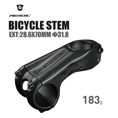 AEROIC Bike Stem Aluminum Bicycle Stem 28.6x70mm/90mm Φ31.8 Compatible with MTB Road Bikes