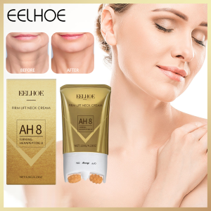 EELHOE Firm Lift Neck Cream Firming Neck Cream Moisturizing Neck Lotion for Crepey Skin Comfortable Skin Care Cosmetic Skin Care Product for Women The firming and anti-wrinkle roller neck cream deeply nourishes and repairs all skin types reduces fine