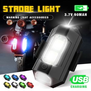 [SellerQueen]USB flashing lights motorcycle bikes Rechargeable Waterproof modified drones aircraft lights night flight lights model remote control car warning lights accessories0418