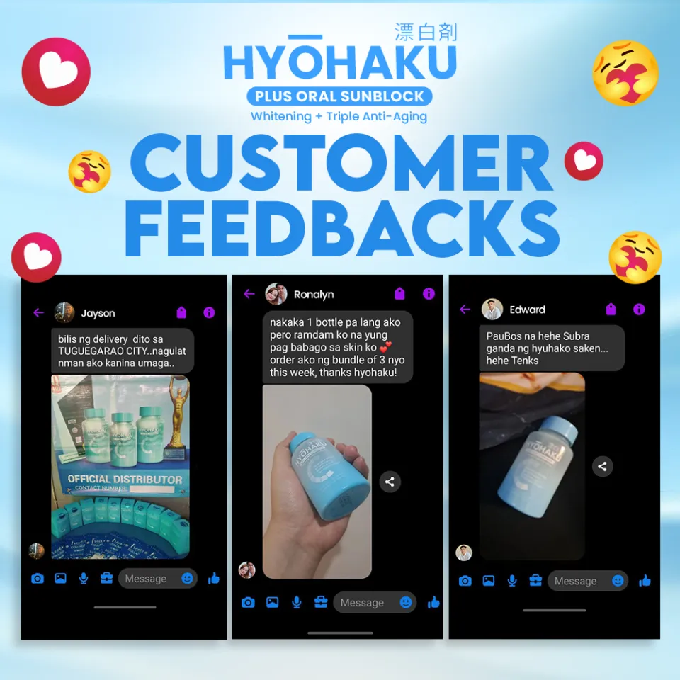 Hyohaku Plus Oral Sunblock Whitening Glutathione 5th Gen Anti-Aging Natural  Sunscreen Capsules - Pack of 5 | Lazada PH