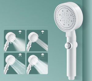 Bộ dây bát sen chỉnh 5 chế độ nước cao cấp vòi hoa sen có nút khóa nước
