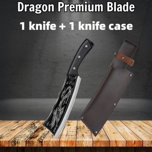 Black Dragon Knife Japanese Titanium Steel Version Meat Knife Chef Knife Boning Blade Mongolian Kitchen Knife Steel Knife heavy duty japan made knife stainless steel original kitchen accessories cleaving kinfe tools eurochef beef boning