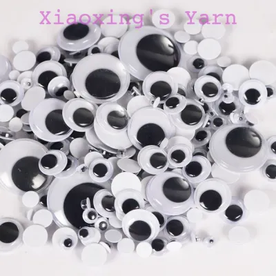 Mắt thú nhựa lúc lắc dán đủ size hình tròn làm búp bê thú bông thủ công DIY | Xiaoxingyarn