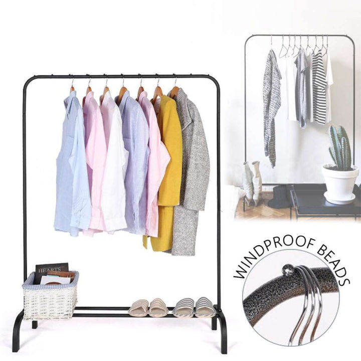 Drying Rack Structur DIY Strong Steel Structur Single / Double Pole Laundry Clothes ...