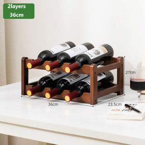 Bamboo Wine Glass Stand Wine Rack Storage Alcohol Shelf Simple Modern Wooden Creative Classical Household Wine Display Rack 杯架/红酒架