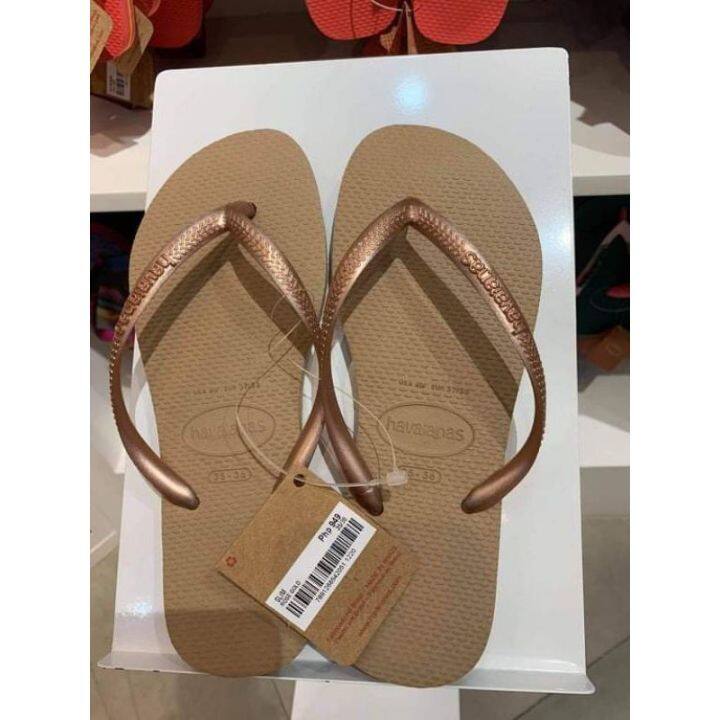 Havaianas slim best sale rose gold