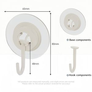 5PCS Heavy Duty Adhesive Hook 360° Rotating Ceiling Hook Strong Hook Household Multi-function Hook