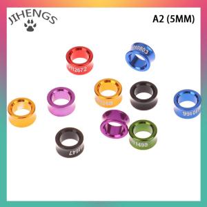 JIHENGS 10Pcs Aluminum Parrot Leg Rings Pigeon Foot Rings Bird Parrot Feeding Identification Outdoor Flying Training Tools Bird Supplies