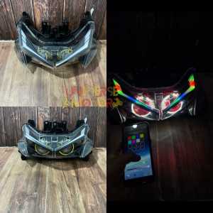 PROJIE BILED ALIS RGB RUNNING AEROX OLD AEROX LAMA LAMPU RUNNING