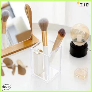 Follow Get New【TIS】 Make Up Organizer Plastic Makeup Brush Pot Storage Acrylic For Cosmetics Holder Desk Cosmetic Storage Container