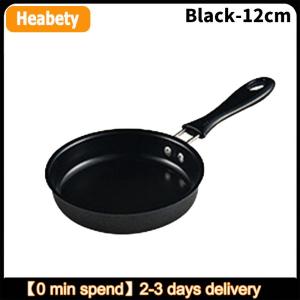 【2-3 ngày giao hàng】 Mini Frying Pan thép không gỉ ngăn chặn Stick cảm ứng nồi tròn ăn sáng nhỏ Fry Egg Pan với dài xử lý Nhà Bếp Tiện Ích