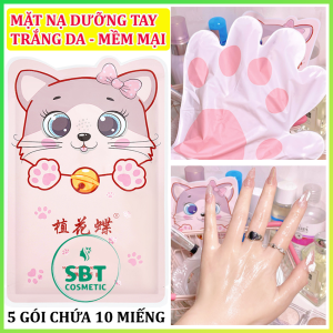[10 MIẾNG] COMBO 5 Gói Chứa 10 Miếng Mặt Nạ Tay Niacinamide Hand Mask Hình Mèo Dễ Thương - Giúp Dưỡng Trắng Da Tay Chống Lão Hóa Dưỡng Ẩm Phục Hồi Da Hư Tổn Cải Thiện Da Thô Ráp Và Sạm Màu