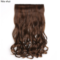 Tóc giả kẹp dải xoăn 50cm F701B 😍FREESHIP😍 kẹp phím nửa đầu, tóc giả nữ, kẹp tóc giả nữ, kẹp tóc nữ, độn tóc giả nữ. 