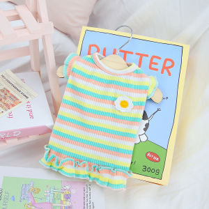 váy đầm cánh tiên thêu hoa sứ trắng dành cho chó mèo - T3 PETS SHOP