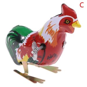 Metal Wind-up Jumping Frog Clockwork Tin Toys Children Funny Game Vintage Doll