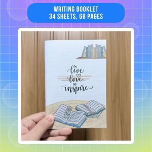 Writing Booklet Notebook Blank 68 pages Design 13