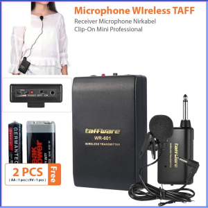 PENGIRIMAN CEPAT Taffware Wireless FM Transmitter Receiver Pro Microphone WR 601 / mic wireless imam mesjid sholat terbaik / mik buat imam sholat mesjid / mic bando imam mesjid terbaik wireless