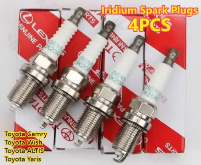 4pcs spark plug iridium toyot a sk20r11 part no 90919-01210 (camry wish altis vios yaris)