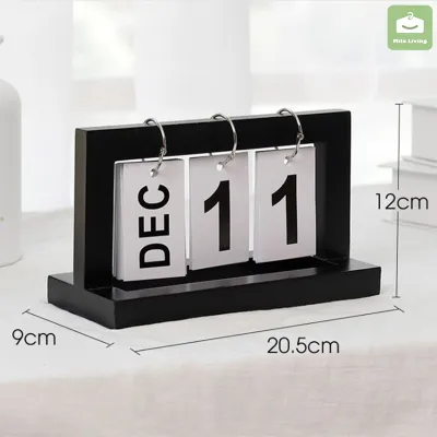 Desk Calendar Ornament with Circle Desk DIY Calendario Home Decoration Time Perpetual Table Calendar