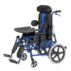 SELLA Kursi Roda Cerebral Palsy 958 CP Alumunium Reclining Meja Makan Baki Sellaco