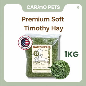 ULTRA PREMIUM TIMOTHY HAY 1KG Carino Pets Rabbit Guinea Pig Chinchilla Food Jerami Arnab Rumput Kering Makanan Haiwan Kecil 兔粮 梯牧草 豚鼠 龙猫