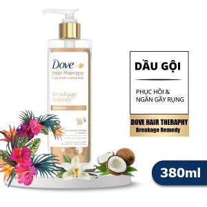 Date 5/2026 Dầu Gội Dove Hair Therapy Breakage Remedy Shampoo Ngăn Gãy Rụng & Phục Hồi Tóc 380ml