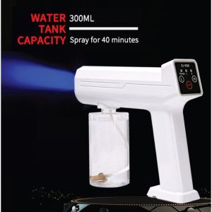 Atomizing Disinfection Sprayer Spray Gun Handheld Portable Blue Light Nano Steam Atomizing Fogger