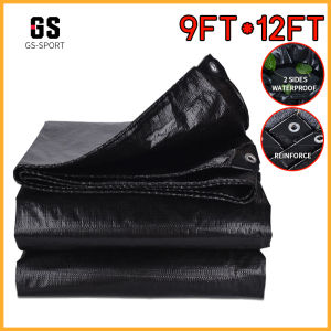 trapal waterproof makapal size 6ft x9ft/12ft x19ft black trapal lona outdoor sale truck cover Multiple sizes available