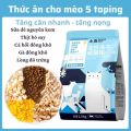 Hạt Cho Mèo DONGPET Topping 5 Loại Thịt Đông Khô Cao Cấp Túi 2,5kg - Hạt Dong Pet Thịt Sấy Khô. 