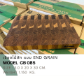Lao wood End Grain Cutting Board เขียงไม้สักเกรดเอ รุ่น CB-08S ขนาดเล็ก ขนาด 3x20x30 ซม.. 