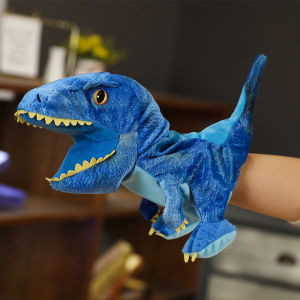 In-Stock Hot-Selling Cartoon Cute Dinosaur Hand Puppet Plush Toy - Early Education & Parent-Child Interaction Puppet for Kids Performance Prop Doll LXF