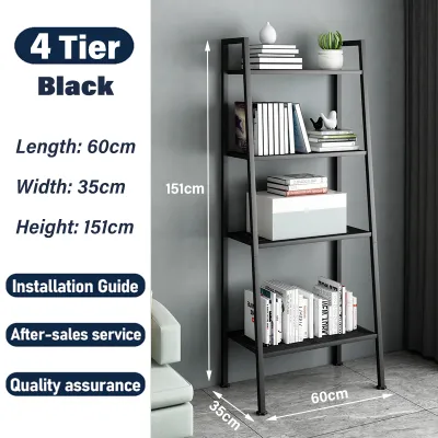 WAROOM 4/5 Tier Trapezoidal Shelves Storage Rack Metal BookShelf Home Rack Kitchen Rack Rak File Rack Flower Stand 梯形置物架