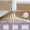 Graywind Fabric Vertical Blinds Custom Size Blackout Vertical Blind Free Wand Control Reversible Privacy Track Slats Set for Patio Sliding Glass Door Window (Light Grey). 