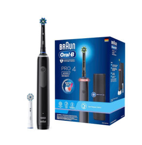 Bàn Chải Đánh Răng Điện Oral-B Pro 4 Giúp Loại Bỏ 99% Mảng Bám Vi Khuẩn Ngừa Sâu Răng Hiệu Quả Nhập Đức BH 12 Tháng