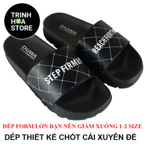 Dép quai ngang nam nữ  STEP FURTHER  big size - Hàng chính hãng DUWA D18 . Xu hướng thời trang năm 2022 - Hàng VNXK - TRINHHOASTORE - TH9044B