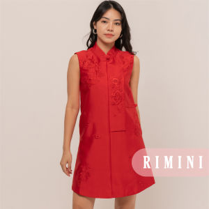 RIMINI - Dress Pesta Embroidery Cheongsam  Cantik Size XS-XL- Meng Yao Dress CC30692-1