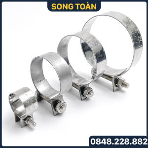 Cổ Dê Bu Lông Inox Size Lớn Đai Siết Ống Bu Lông Inox Phi 150 200 250 300mm