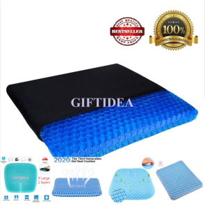 GIFTIDEA Honeycomb Gel Seat Cushion Breathable Egg sitter Double Thick Seat Cushion Relieving Back Pain for The Car Office Wheelchair&Chair
