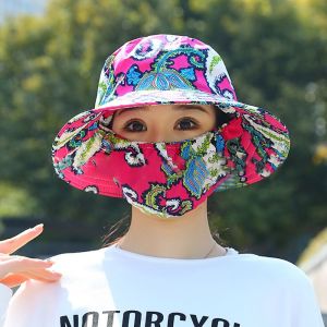 CHUN053634 Shawl Sun Protection Hat Anti-uv Protect  Face Neck Tea Picking Cap  Wide Brim Fisherman Hat Agricultural Work