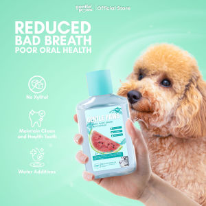Gentle Paws Plant-Based Mini Pet Mouthwash Water Additives Pet Dental Care For All Dogs & Cats Water-Based Formula