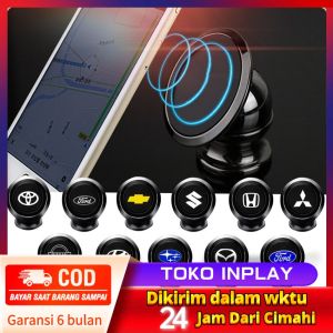 Holder HP Mobil Magnet Logo Mobil Universal 360 Derajat - Phone Holder untuk Toyota Honda Mitsubishi dan Lainnya