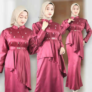 Jamila dress satin // Dress satin bridesmaid// Dress satin kondangan