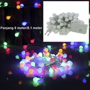 Lampu tumblr anggur warna rainbow 10 meter