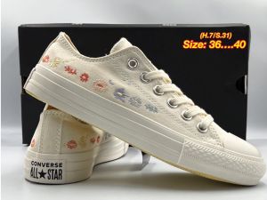รองเท้าผ้าใบConveres CHUCK TAYLOR ALL-STAR 70  SIZE.36-40 ผ้าแคนวาส พร้อม อปก.ครบเซท   รีวิวจากงานจริง H7A001