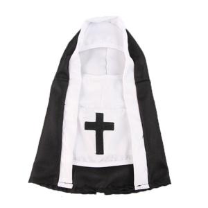 Whimsically Pet Nun Cloak Robe Dress Halloween Costume Parties Supplies For Dog Cats Photoshoots Fun Cosplay Outfits