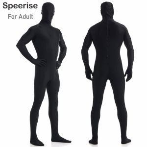 Speerise Adult Spandex Full Body Zentai for Halloween Men Nylon Black Bodysuit Cosplay Suit One Piece Costumes Green Unitard2026