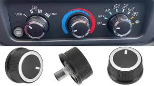 3 Pack 84141127 Control Knob Compatible with Chevrolet Express 2008-2021 Compatible with GMC Savana 2008-2017 Climate Control Knob 84793085 Air Conditioner Heater Control Switch Knob