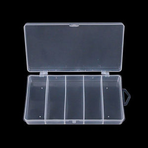 Follow Get New[Beautiful SS] 5 Compartments Fishing Tackle Box Storage Case Fly Fishing Lure Spoon Hook Bait Case Boxes Fishing Accessories Tools